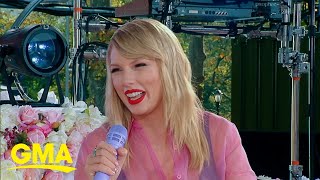 Taylor Swift says shell rerecord her old albums  Live on GMA [upl. by Merow]