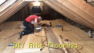 DIY Attic  Loft Flooring [upl. by Aliekat492]