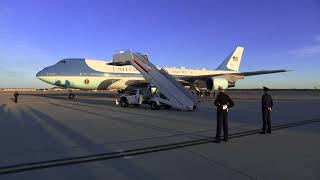 Trump leaves on Air Force One for MaraLago after argument with Zelenskyy at White House meeting [upl. by Avin]