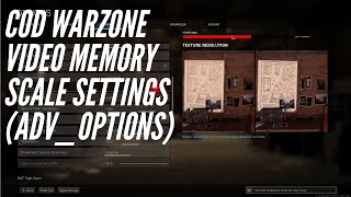 Call of Duty Warzone  Video Memory Scale Settings Guide  advoptions [upl. by Igal]