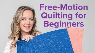 3 FreeMotion Quilting Designs for Beginners  Beginner Quilting Series with Angela Walters [upl. by Ramu]