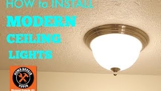 How to Install Modern Ceiling Lights [upl. by Aramoiz874]