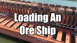 Loading iron ore pellets on Lake Superior Marquette MI [upl. by Sheilah]