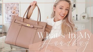 WHATS IN MY HANDBAG  Mulberry Zipped Bayswater Review  Fashion Mumblr [upl. by Anitnemelc]