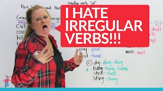 Irregular Verbs in English – Groups 1 amp 2 [upl. by Nylrehs]