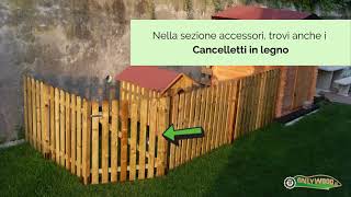 Come realizzare uno steccato in legno fai da te [upl. by Noterb]