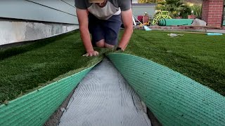 Artificial Turf Installation  A DIY How To Guide [upl. by Ennovart292]