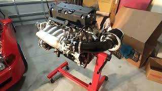 KSeries Swap  Pt 1  The K24A2 engine setup [upl. by Thessa]