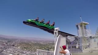 STRATOSPHERE Las Vegas ULTIMATE EXTREME THRILL RIDES [upl. by Tnias]