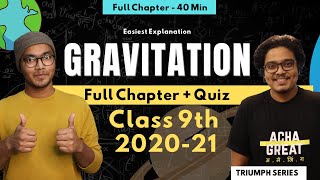 Gravitation Class 9 OneShot Full Chapter Lecture  Quiz  2021 Exam Preparation  Triumph Series [upl. by Magdalene]