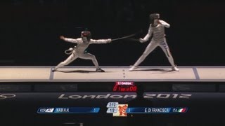 Womens Individual Foil SemiFinals  London 2012 Olympics [upl. by Crispin81]