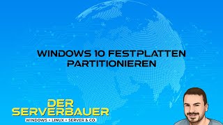 Windows 10 Partition erstellen  ohne zusätzliche Software  2022 Tutorial [upl. by Hussey355]