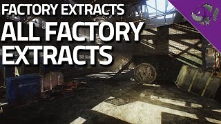 All Factory Extracts  Extract Guide  Escape From Tarkov [upl. by Bauske104]