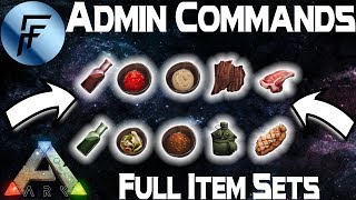 Admin commands for full item sets  ARK Survival Evolved [upl. by Sadiras322]