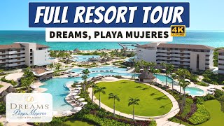 Dreams Playa Mujeres Golf amp Spa Resort  All Inclusive Family Resort  Full Walkthrough Tour 4K [upl. by Raimundo847]