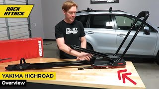 Yakima HighRoad Upright Bike Rack for Roof Racks Overview And Install [upl. by Aciretahs303]