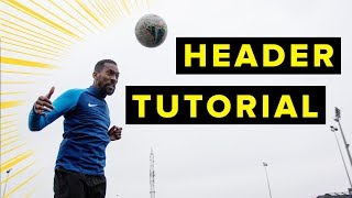 HOW TO HEAD LIKE CR7  Header tutorial  learn football skills [upl. by Descombes725]