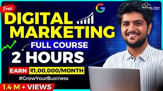 Digital Marketing Full Course for Beginners in 2 HOURS No Experience Needed  FREE [upl. by Ahsitnauq]