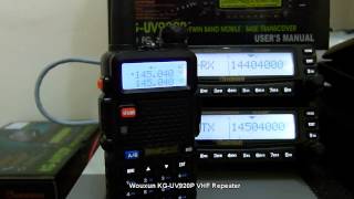 Wouxun KGUV920P VHF Repeater System [upl. by Trace]