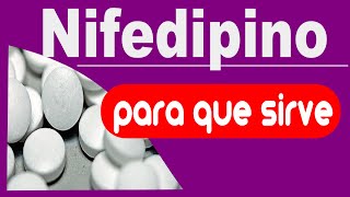 NIFEDIPINO hipertension angina para que sirve efectos [upl. by Petuu]