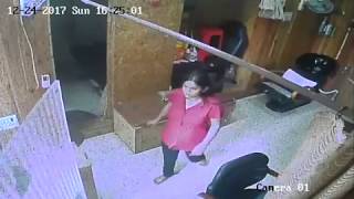 Thief Girl Caught and Beaten By Shop Owner [upl. by Eleirbag]