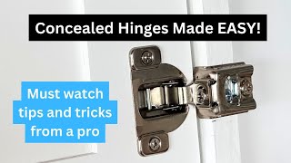 Concealed Hinges Made Easy [upl. by Notla]