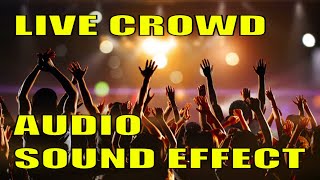 LIVE AUDIENCE CROWD SOUND EFFECT  PERFECT FOR MUSICIANS [upl. by Islean]