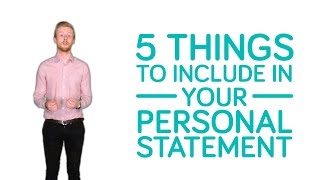 What to include in the perfect personal statement [upl. by Zola]