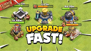 Secrets to Upgrade Your Base Fast Clash of Clans [upl. by Sieracki]