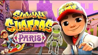 Subway Surfers Gameplay  Tagbot en Paris y Mystery Box  Juego para niños [upl. by Marquez877]