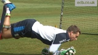 England wicketkeeper Jos Buttler training ahead of Scotland ODI [upl. by Fabyola777]