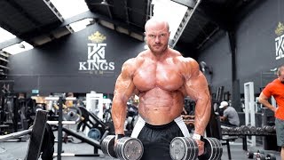 JAMES HOLLINGSHEAD FLEX COVER SHOOT AT KINGS GYM [upl. by Neysa]