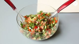 How to make Israeli salad [upl. by Dreeda]