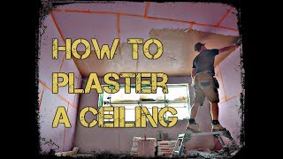 How To Plaster A Ceiling with Plastering For Beginners [upl. by Aciemaj]