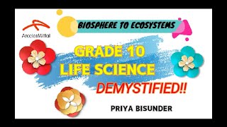 Grade 10Biosphere to Ecosystems [upl. by Kristel472]