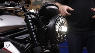 Street Triple 765 RRS Single Headlight Conversion Installation [upl. by Ferro]