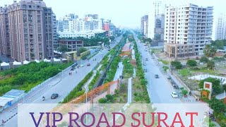 VIP ROAD SURAT  Vesu Canal Road  Surat City Drive 4k [upl. by Wildermuth642]