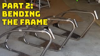 DIY mini bike pt 2 bending the frame [upl. by Fosdick]