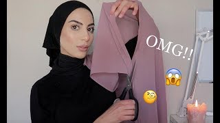 Hijab Tutorial How To Style A Ready Made Hijab  Super Easy [upl. by Ylrebmic]