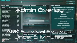 Admin Manager How to Use Admin GUI ARK Survival Evolved [upl. by Nylatsirk233]