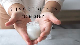 How to make a basic facial cream or lotion with just 6 ingredients  DIY moisturizer recipe [upl. by Airaet]