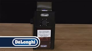 DeLonghi How To Grind Espresso Coffee KG79 Burr Grinder [upl. by Noraf]