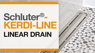 How to Install Schluter®KERDILINE linear drain [upl. by Anippesuig]