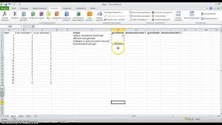 Berekenen Gemiddelde en standaarddeviatie in Exel [upl. by Kelda]