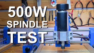 500W CNC Spindle Test [upl. by Shultz]