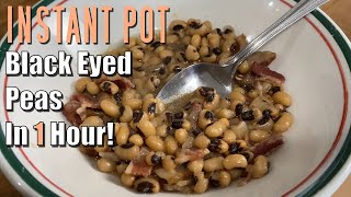 Black Eyed Peas in 1 HOUR INSTANT POT RECIPES [upl. by Radmen967]