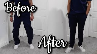 Tailoring Scrub Pants  Nursing DIY [upl. by Gass]