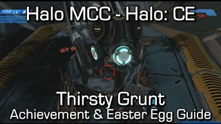 Halo MCC Halo CEA  Thirsty Grunt Achievement amp Easter Egg Guide [upl. by Alessig659]