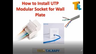 How To install a CAT6 Network Faceplate Modular Socket [upl. by Nile]