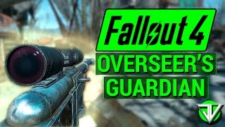 FALLOUT 4 How To Get OVERSEERS GUARDIAN Sniper Rifle Unique Weapon Guide [upl. by Ettenawtna842]